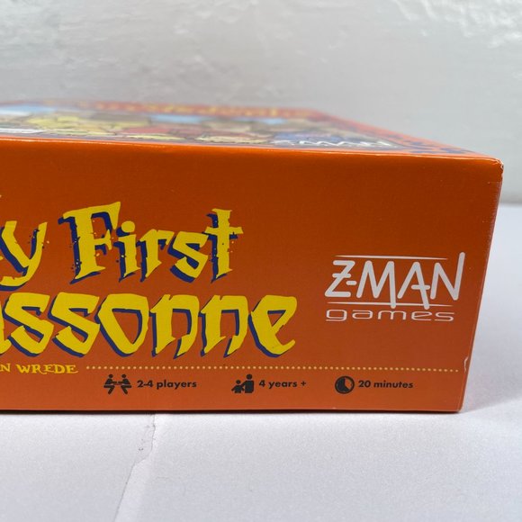 ZMan Games My First Carcassonne Board Game Zman Meeple Tile Building Complete Poshmark